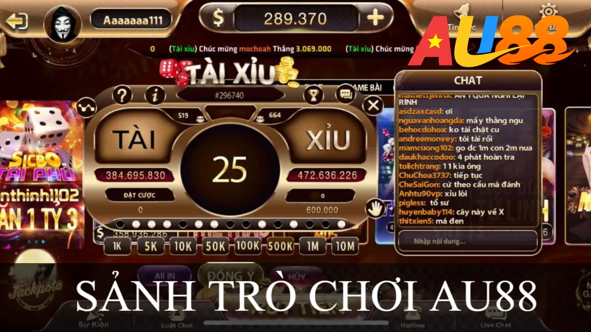 SẢNH TRÒ CHƠI AU88